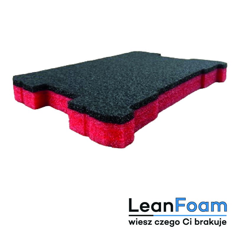 Foam insert 5s shadow board for  DeWalt TSTAK DWST83345-1 graphite-red
