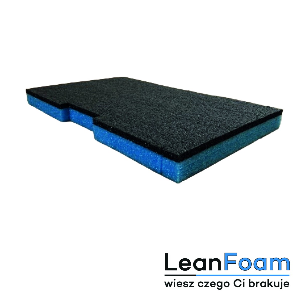 LeanFoam foam, insert for Qbrick One 2.0 Technik Shadow Board blue