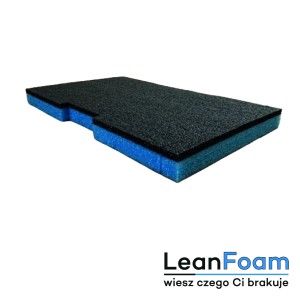 LeanFoam foam, insert for Qbrick One 2.0 Technik Shadow Board blue