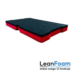 LeanFoam foam, insert for Milwaukee Packout red