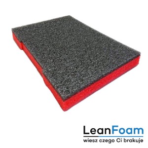 LeanFoam foam, insert for Qbrick Pro Toolbox 2.0 5S Shadow Board red
