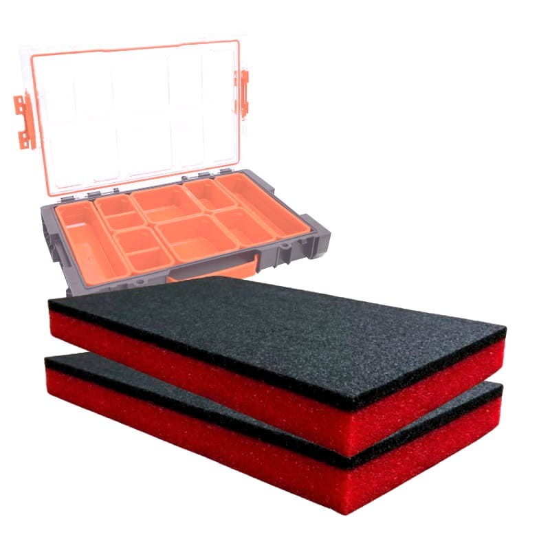 LeanFoam foam, insert for Qbrick Pro Organizer 100 5S Shadow Board