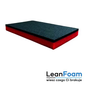 LeanFoam foam, insert for Qbrick Pro Organizer 100 5S Shadow Board red