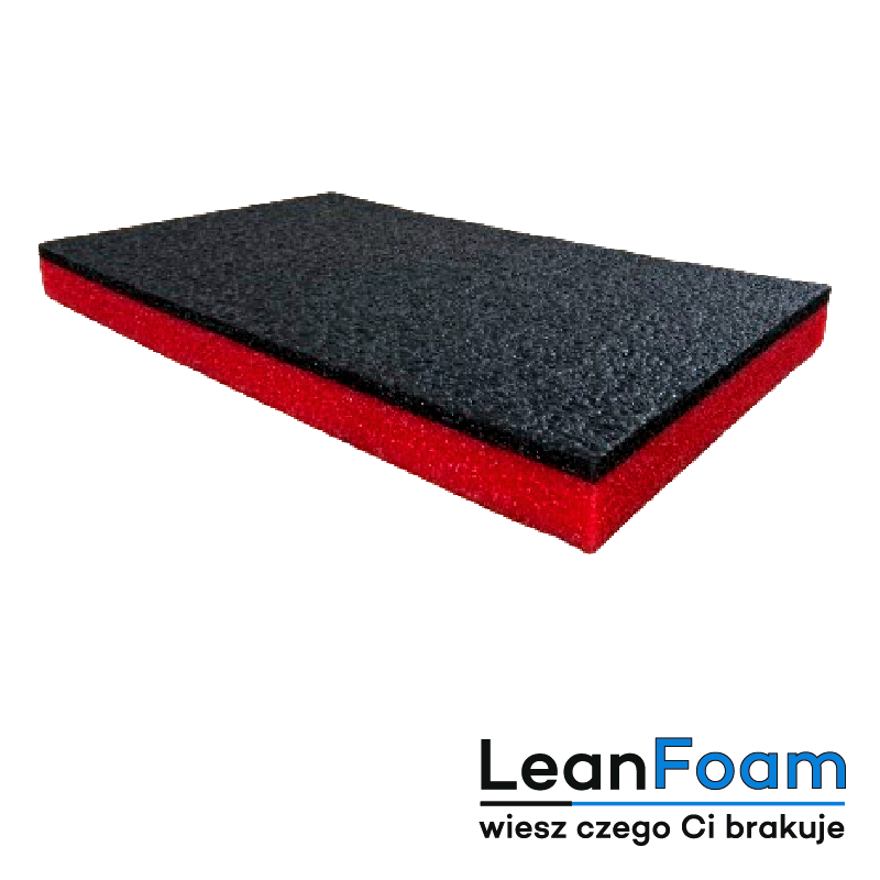 LeanFoam foam, insert for Qbrick Two Toolbox Shadow Board red