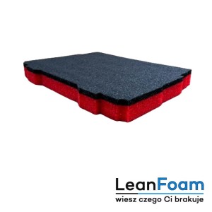 LeanFoam foam, insert for Festool Systainer Sys2 5S Shadow Board red