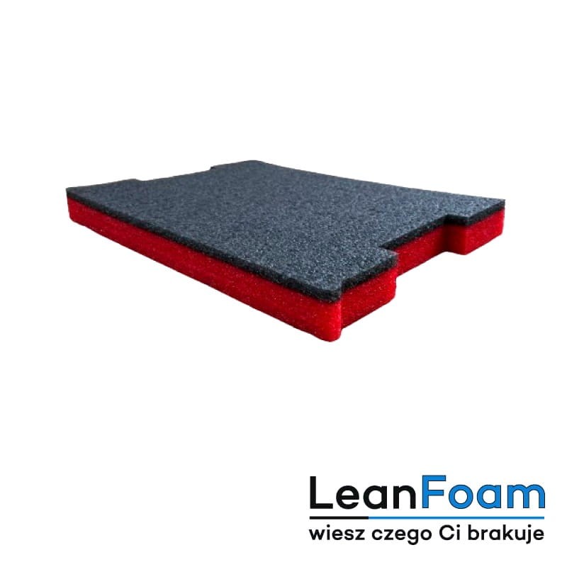 LeanFoam foam, insert for Bosch L-Boxx Shadow Board red