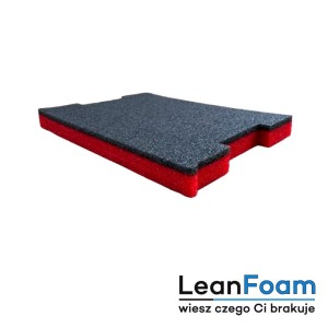 LeanFoam foam, insert for Bosch L-Boxx Shadow Board red