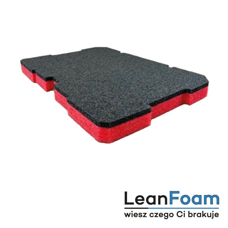Grapite-red foam insert 5s for case Milwaukee Packout 3