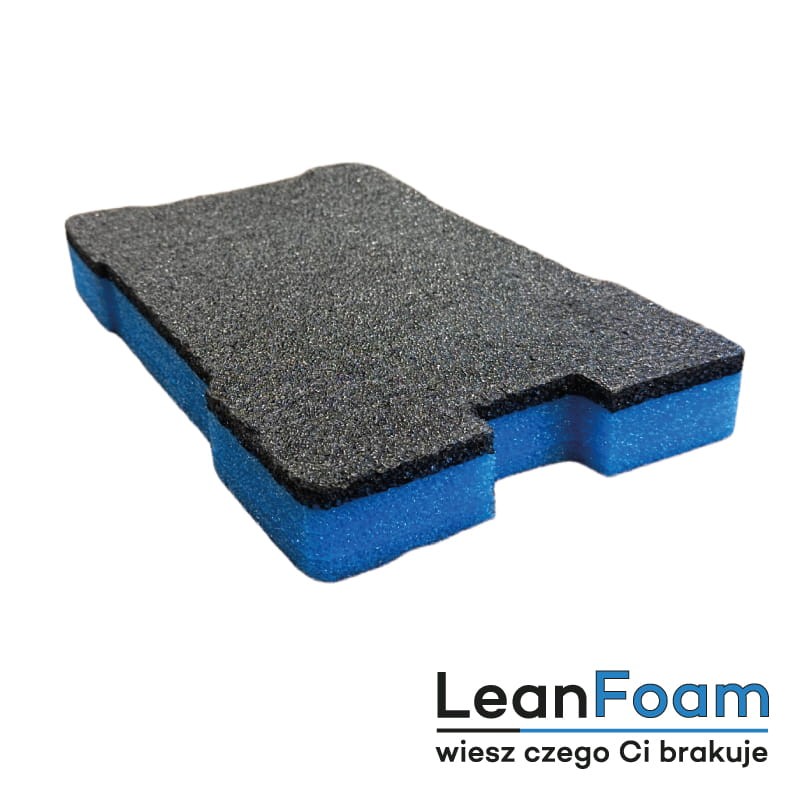Graphite-blue LeanFoam foam DIY for Milwaukee Packout organiser