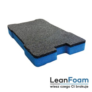 Graphite-blue LeanFoam foam DIY for Milwaukee Packout organiser